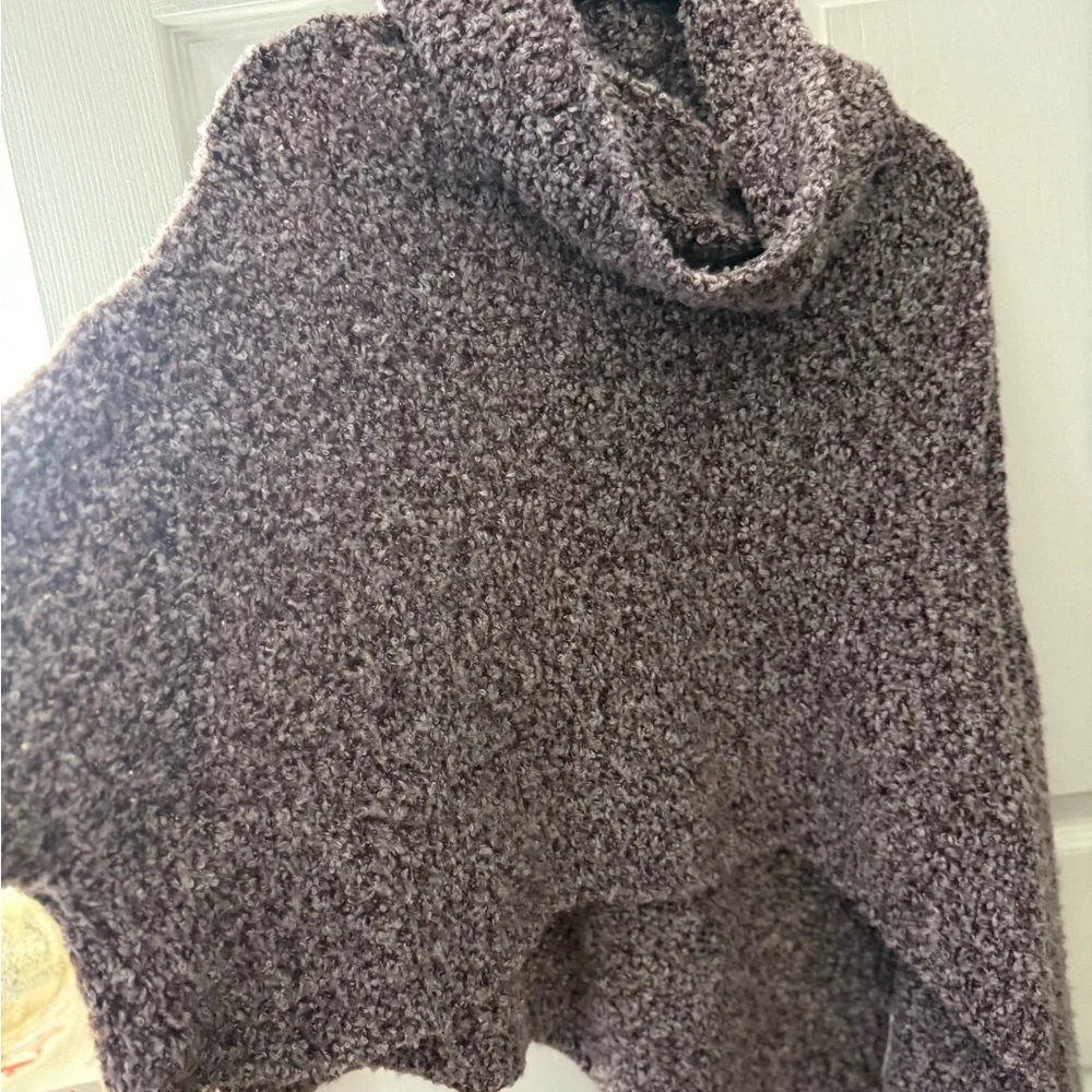 Free People Cozy Women's Sweater in Heathered Gray/purple - Picture 8 of 8